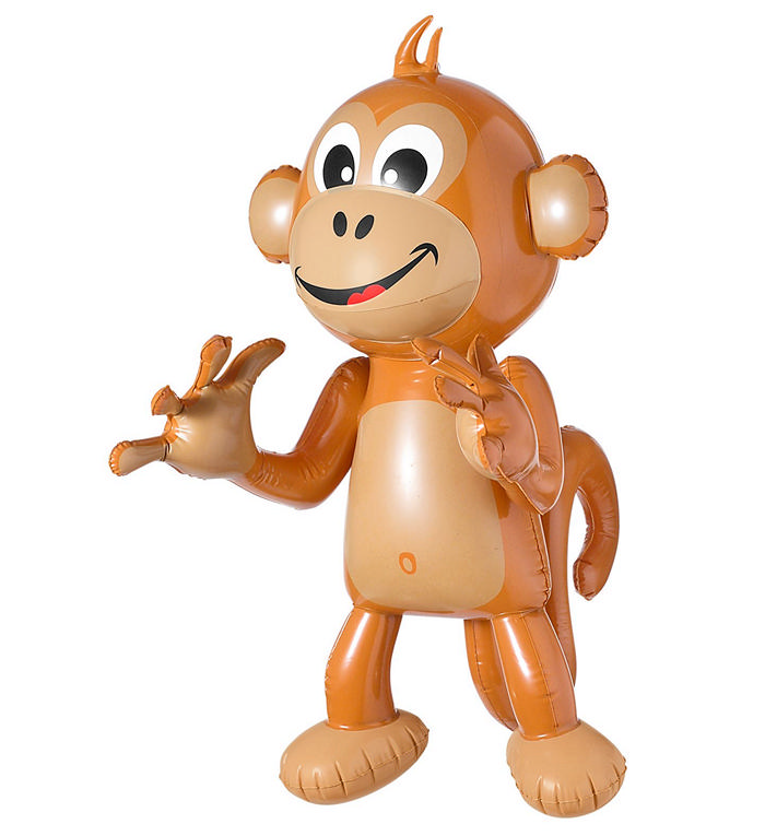 Oppustelig Baby Abe - 1 stk (50 cm) | Abe Oppusteligt deko - Temashop