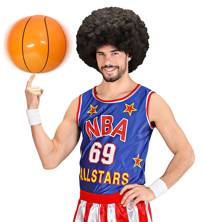 Oppustelig Basketbold - 1 stk (25 cm) | Basketball Oppusteligt - Temashop
