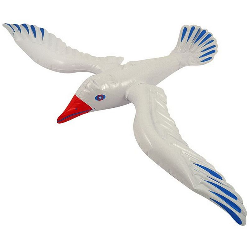 Oppustelig Måge - 1 stk (76 cm) | Fugl Oppusteligt deko - Temashop