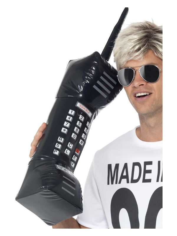 Oppustelig Retro Telefon | 80'erne Totally Oppusteligt - Kropstilbehør - Temashop