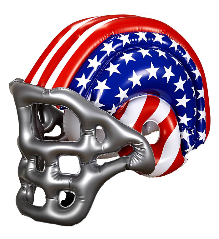 Oppustelig Stars N Stripes Hjelm | Amerikansk fodbold Oppusteligt - Kropstilbehør - Temashop