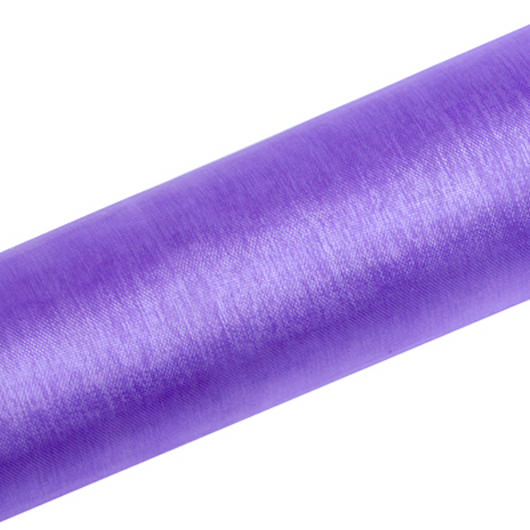 Organza Stofrulle Lilla - 1 rulle (9 m) | Lilla tema Stof / tekstil - Temashop