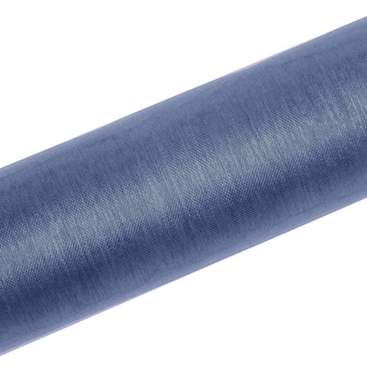 Organza Stofrulle Støvet Blå - 1 rulle (9 m) | Blåt tema Stof / tekstil - Temashop