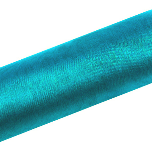 Organza Stofrulle Turkis - 1 rulle (9 m) | Turkis Tema Stof / tekstil - Temashop