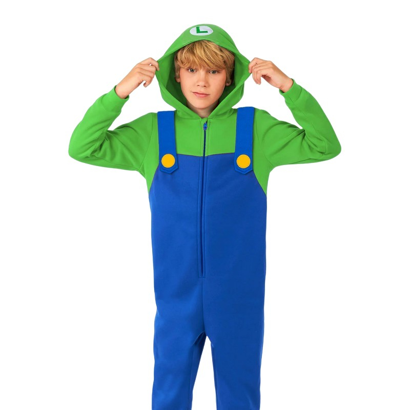 Opposuits Super MarioÂ® Luigi Børneonesie