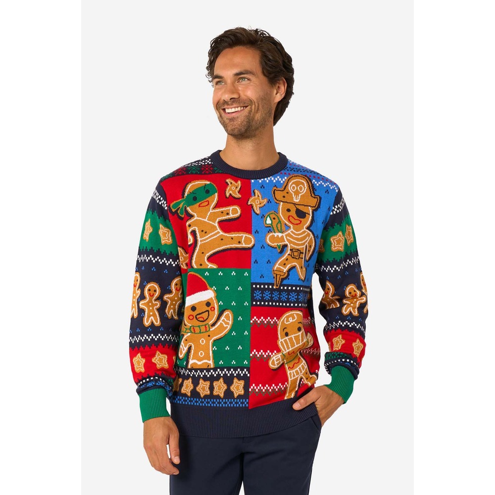 OppoSuits Juletrøje med Peberkagemænd