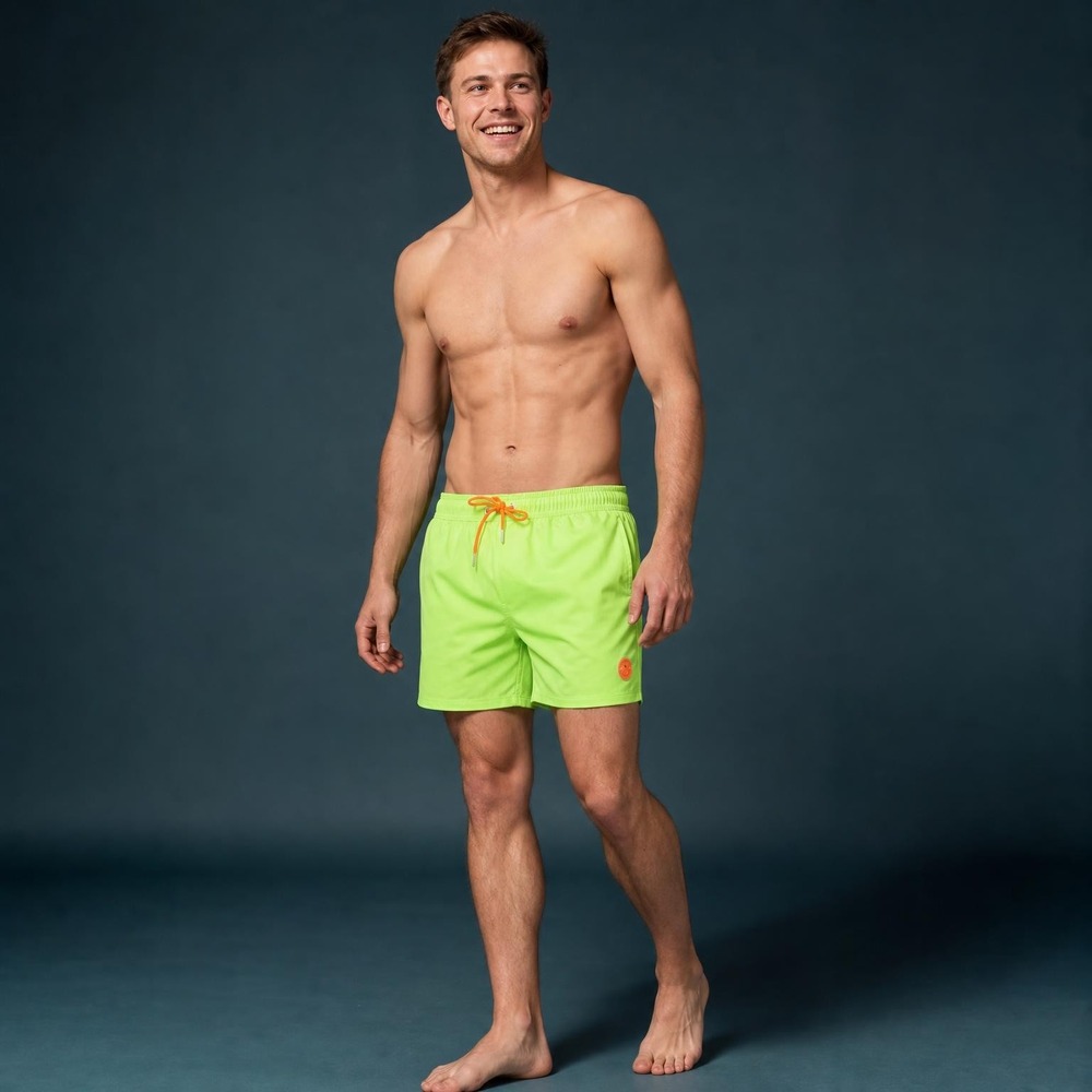 OpposuitsÂ® Neon Lucky Lime Badeshorts