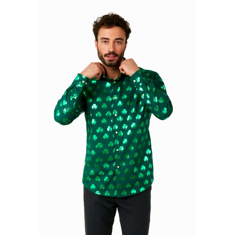 OpposuitsÂ® Shiny Shamrock Skjorte
