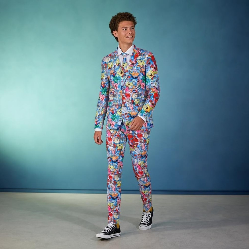 Opposuits Svamepebob FirkantÂ® Teen Jakkesæt