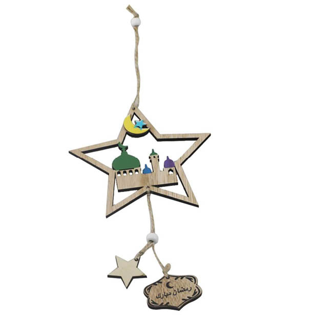 Eid Stjerne Ophæng Træ - 1 stk (36 x 15 cm) | Eid Spiraler/string - Temashop