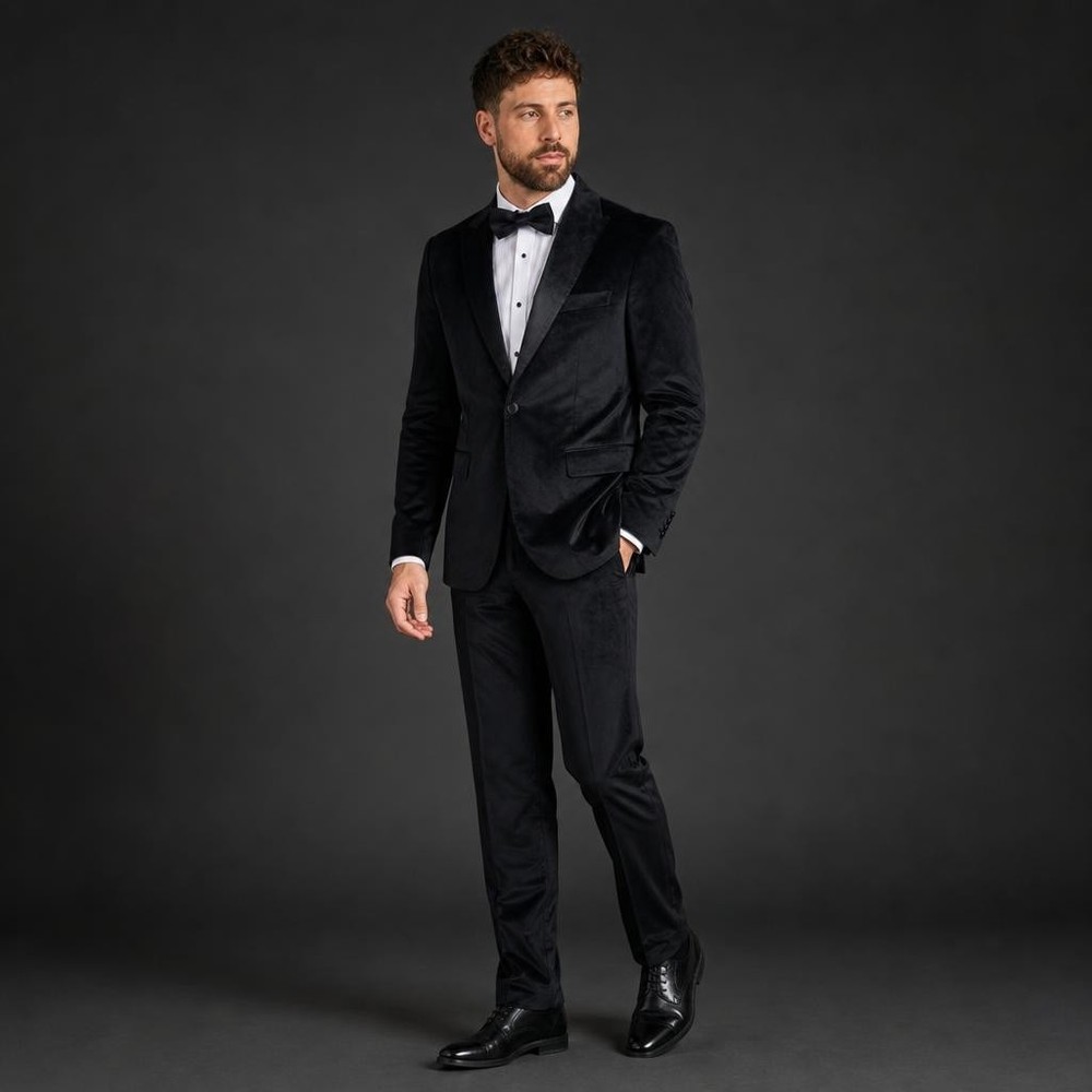 OpposuitsÂ® Midnight Black Velvet Jakkesæt