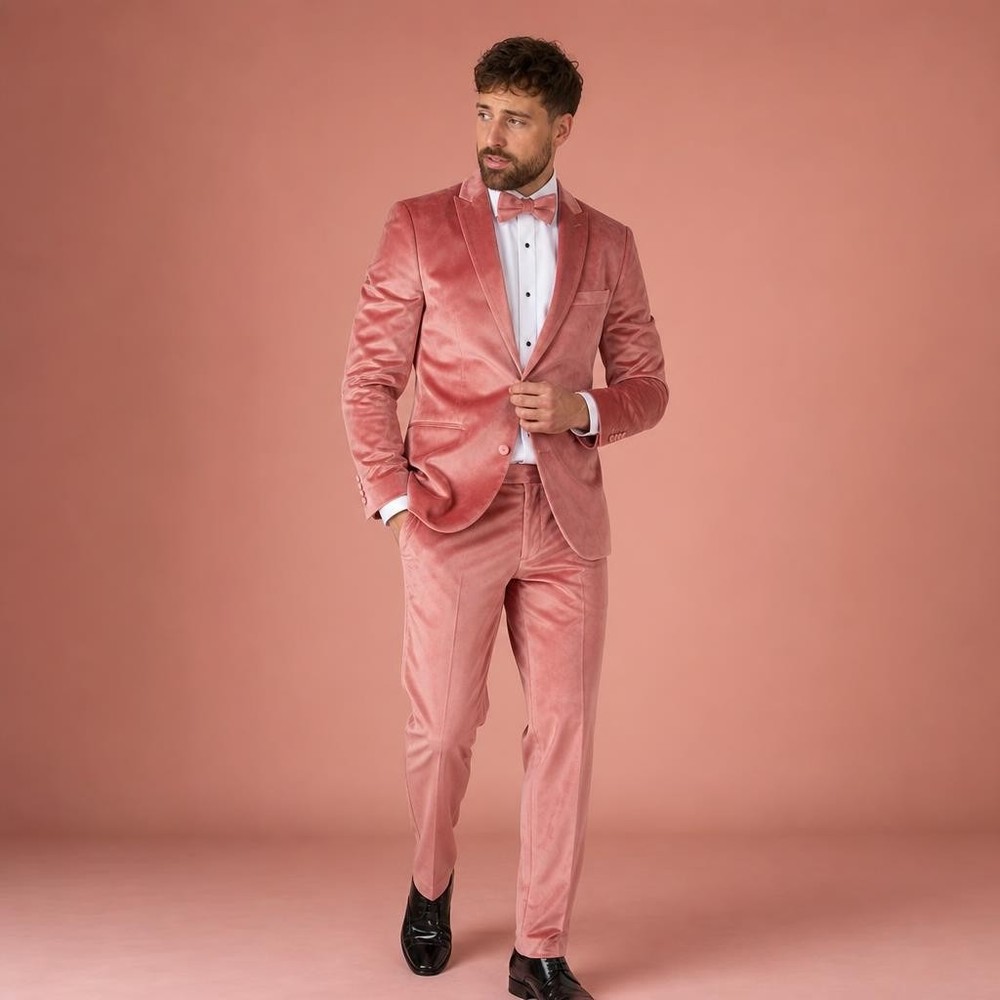 OpposuitsÂ® Vintage Pink Velvet Jakkesæt