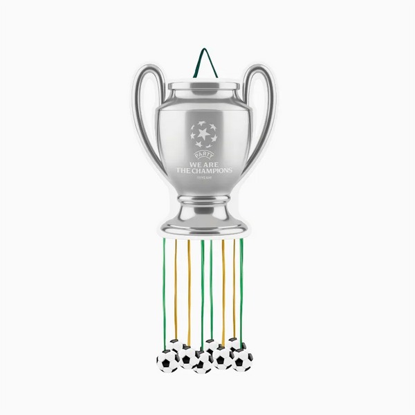 Fodbold Pokal Piñata Sølv - 1 stk (42 x 50 cm) | Fodbold Pinata - Temashop