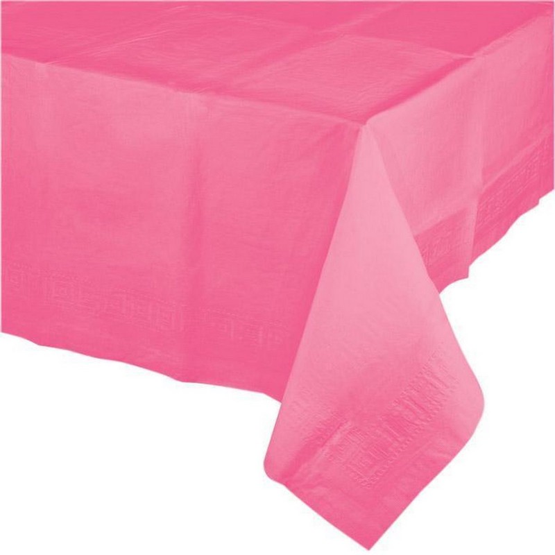 Papirsdug Pink - 1 stk (137 x 274 cm) | Lyserødt Tema Duge - Temashop