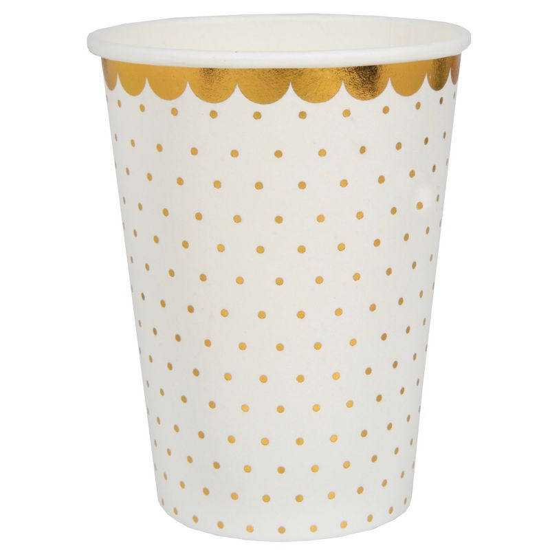 Papkrus Guldprikker Hvid - 10 stk (270 ml) - Temashop