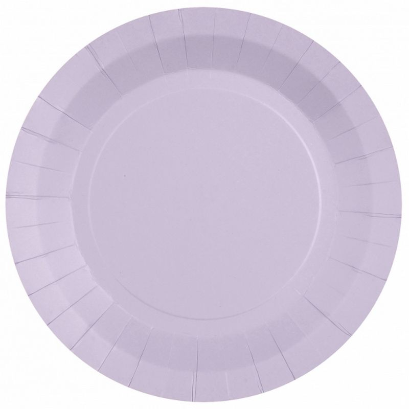 Paptallerkener Violet - 10 stk (17,5 cm) | Lilla tema Tallerkner - Temashop