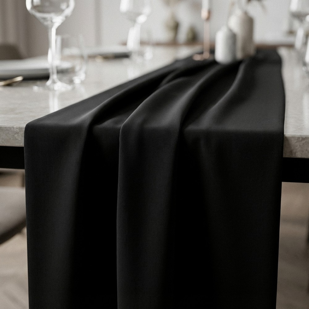 Chiffon Bordløber Sort