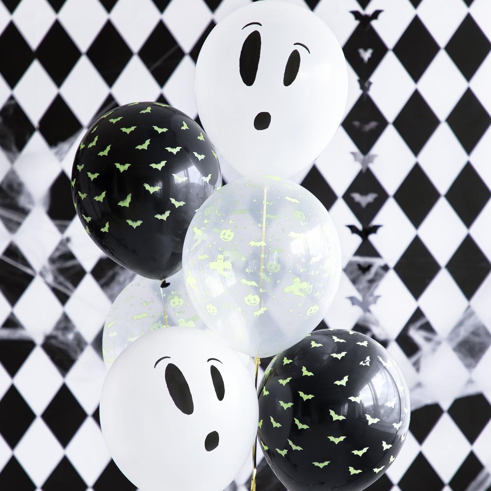 Halloween BOO Balloner Selvlysende 