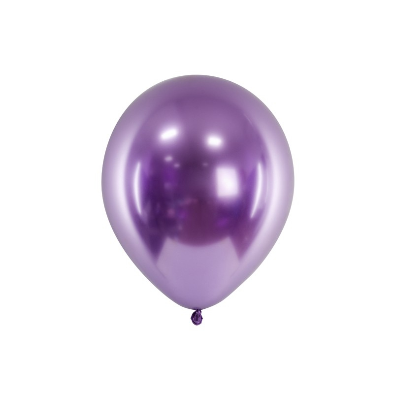 Metalliske Latexballoner Lilla - 10 stk (30 cm) | Lilla tema Latexballoner - Temashop