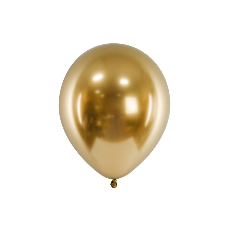 Metalliske Latexballoner Guld - 10 stk (30 cm) | Guld tema Latexballoner - Temashop