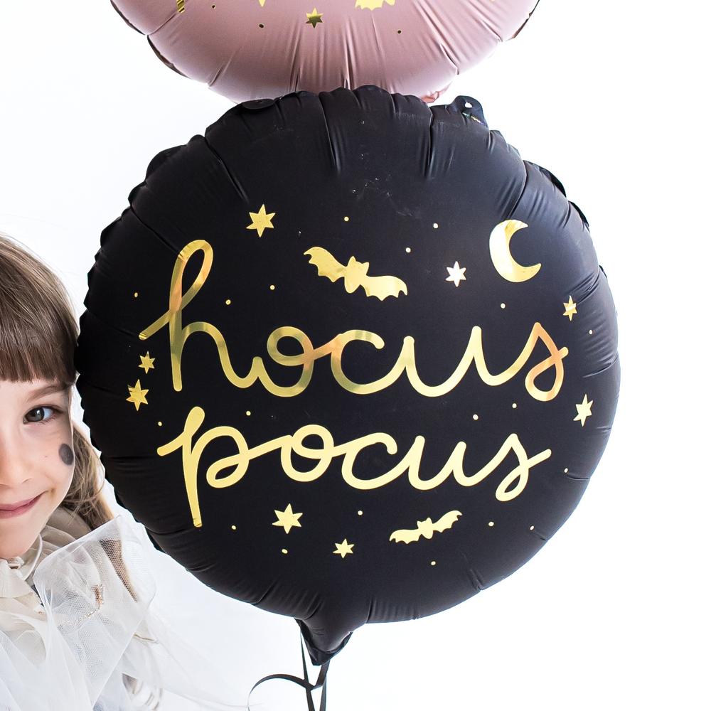 Hocus Pocus Folieballon Sort Guld