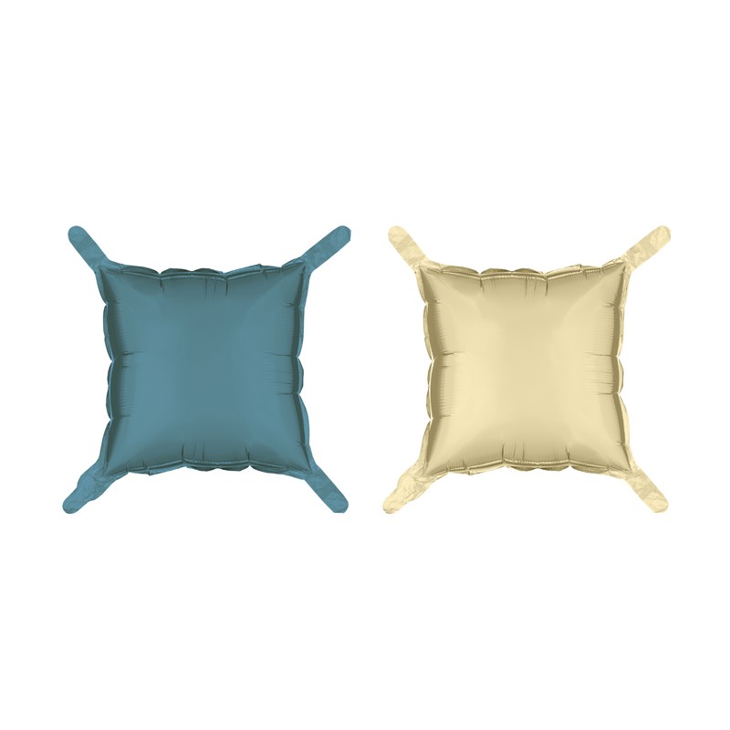 Firkant Folieballoner Marineblå/Beige