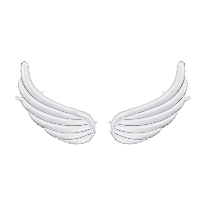 Englevinger Folieballoner Hvid