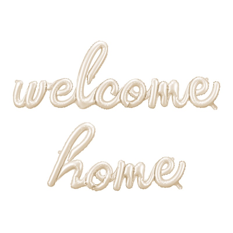 Welcome Home Folieballoner - 2 stk (258 x 55 cm) - Temashop