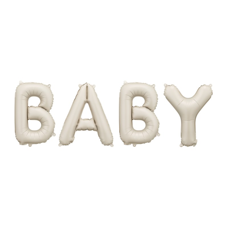 Baby Folieballon Beige