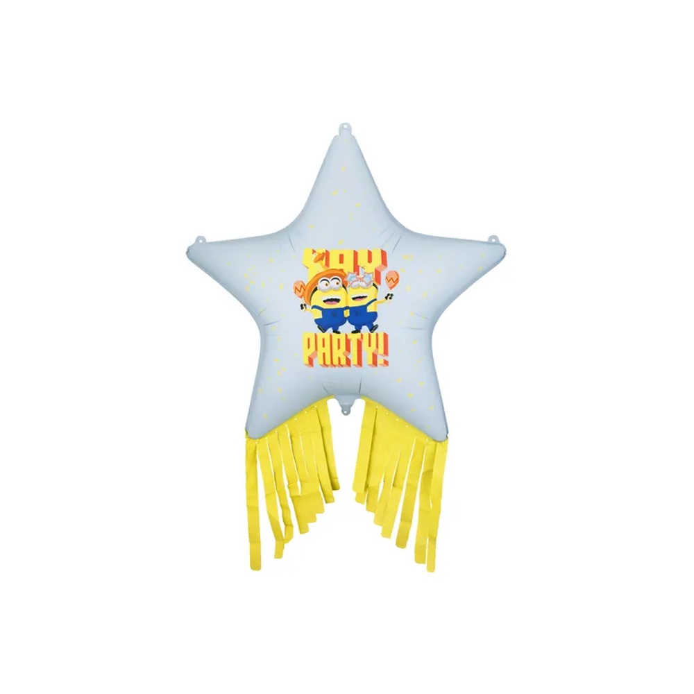 Minions Stjerne Party Folieballon - 1 stk (72 x 72 cm) | Minions Folieballoner - Temashop