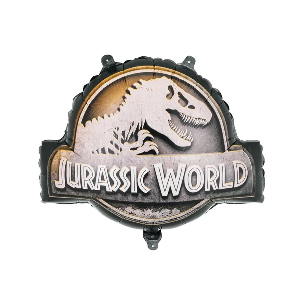 Jurassic World Logo Folieballon - 1 stk (45 x 37 cm) | Jurassic World Folieballoner - Temashop
