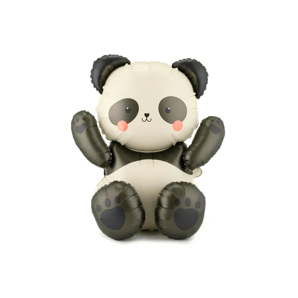 Panda Folieballon - 1 stk (68 x 72 cm) | Panda Folieballoner - Temashop