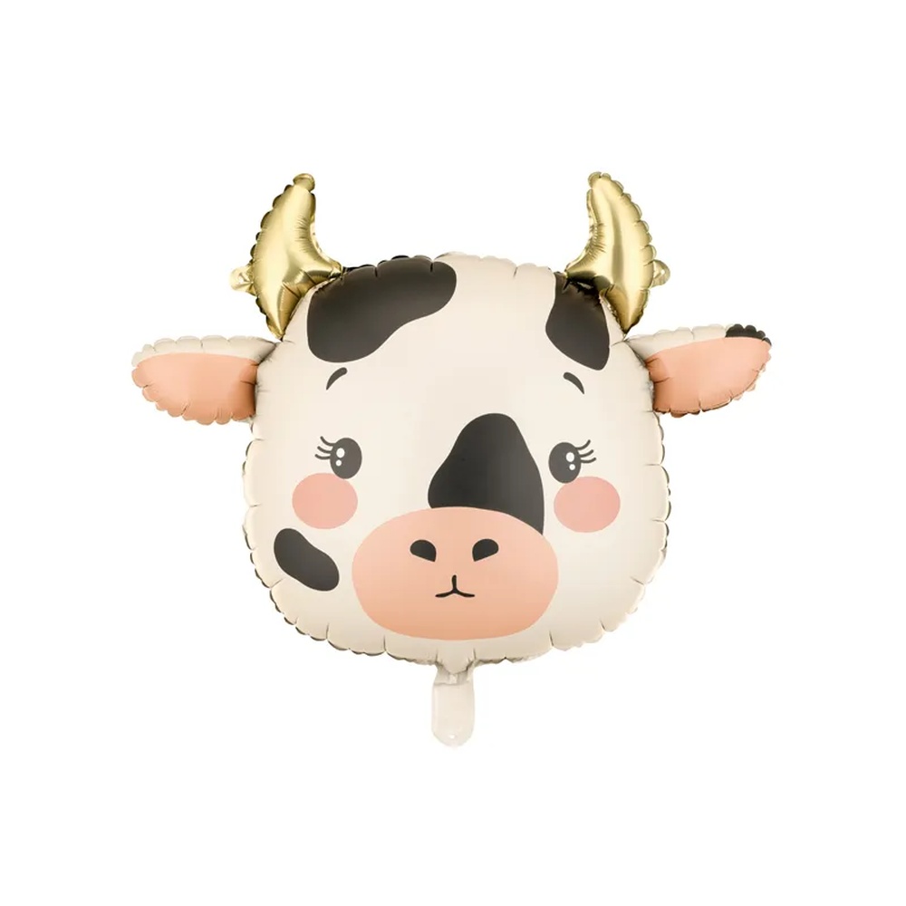 Ko Hoved Folieballon - 1 stk (57 x 47 cm) | Ko Folieballoner - Temashop