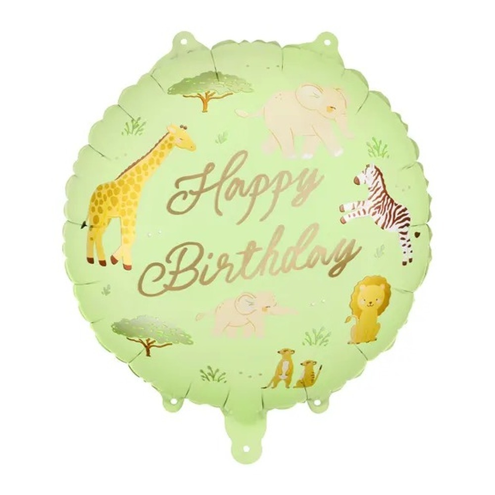 Happy Birthday Safari Folieballon