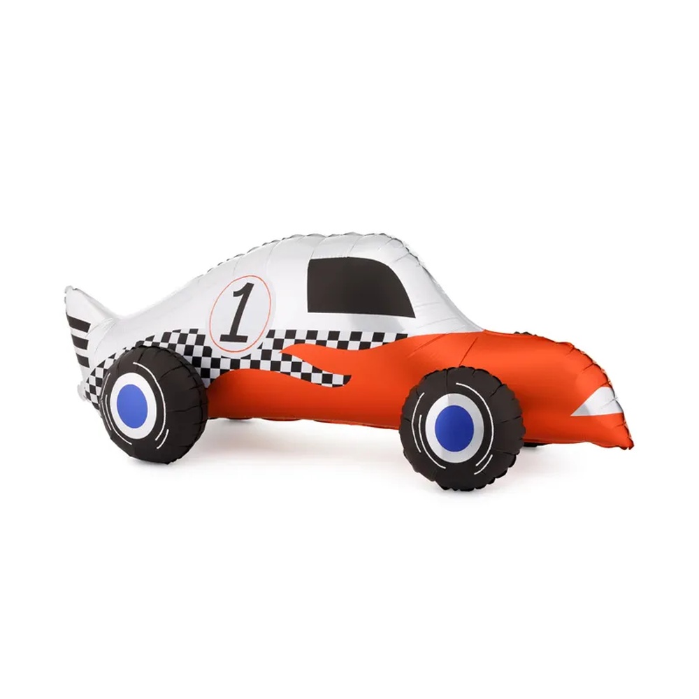 Stående Racerbil Folieballon - 1 stk (90 x 34 cm) | Racerløb tema Folieballoner - Temashop