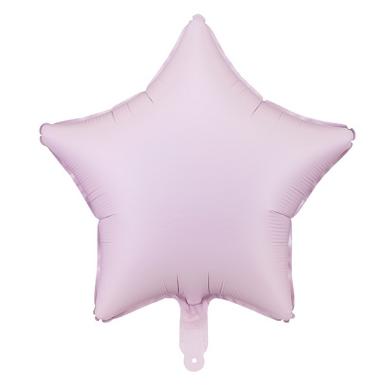 Stjerne Folieballon Mat Lilla - 1 stk (48 cm) | Lilla tema Folieballoner - Temashop