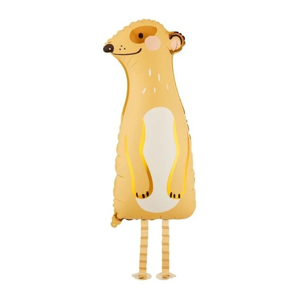 Stående Surikat Folieballon - 1 stk (28 x 70 cm) | Safari Folieballoner - Temashop