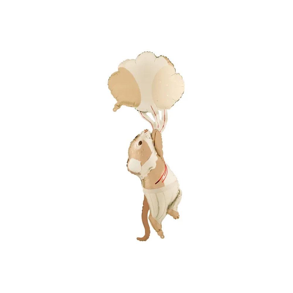 Mus Med Balloner Folieballon - 1 stk (44 x 104 cm) | Mus Folieballoner - Temashop