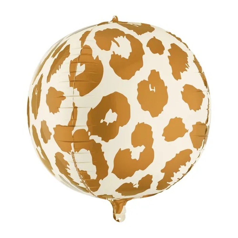 Gepardplettet Kugle Folieballon