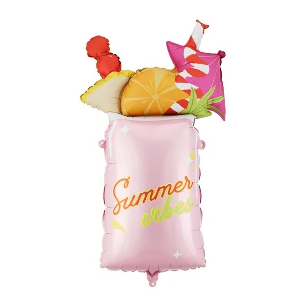 Summer Vibes Folieballon - 1 stk (47 x 79 cm) | Sommer Folieballoner - Temashop