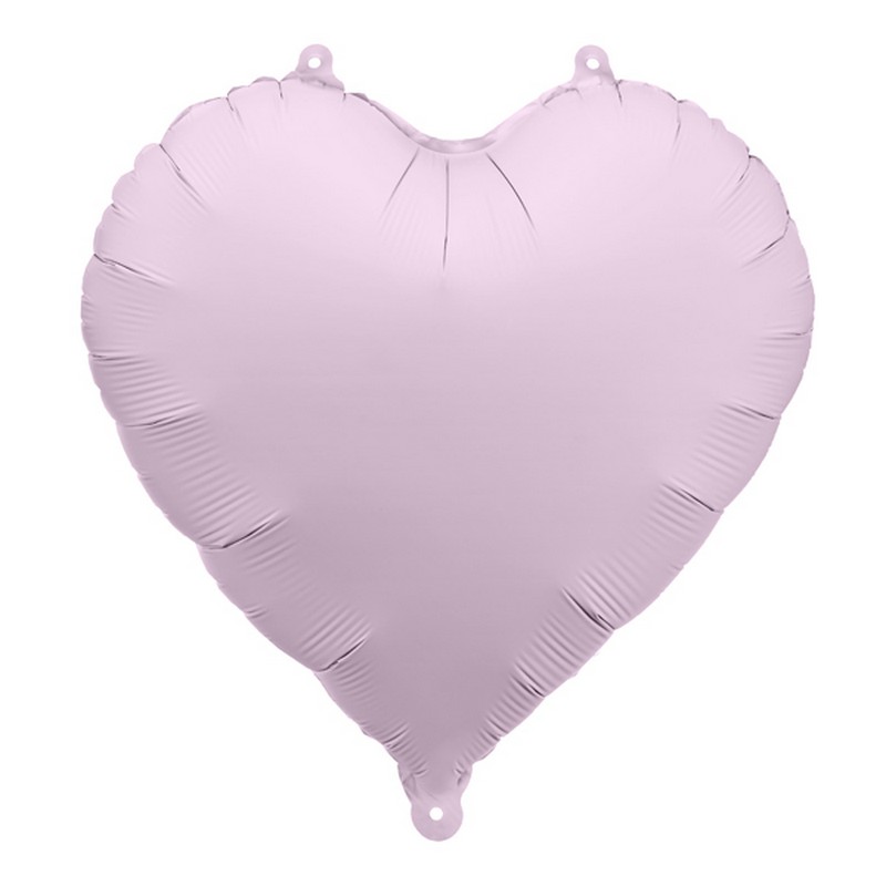 Hjerte Folieballon Mat Lilla