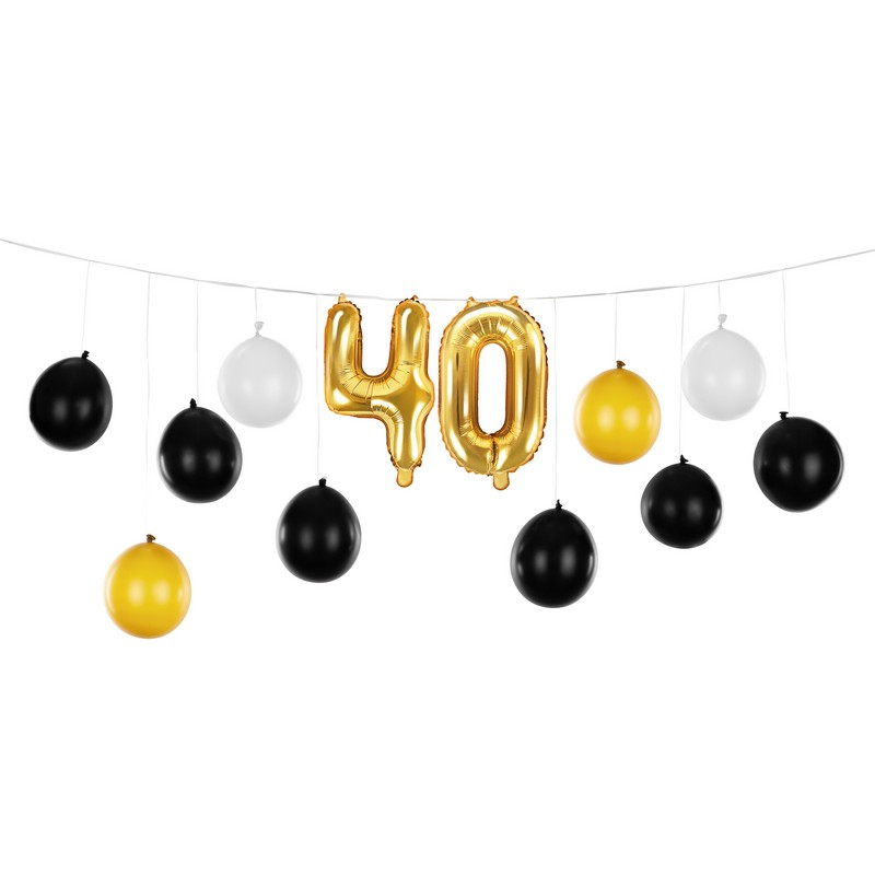 40 Års Ballonguirlande