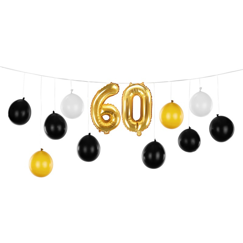 60 Års Ballonguirlande