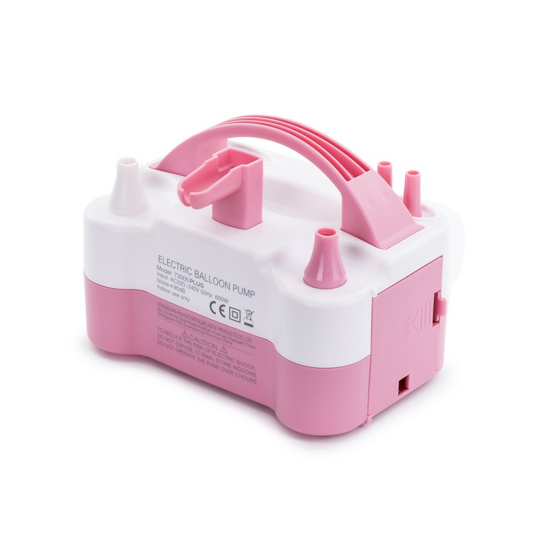 Elektrisk Ballonpumpe Lyserød - 1 stk (20 x 10 x 14 cm) - Temashop
