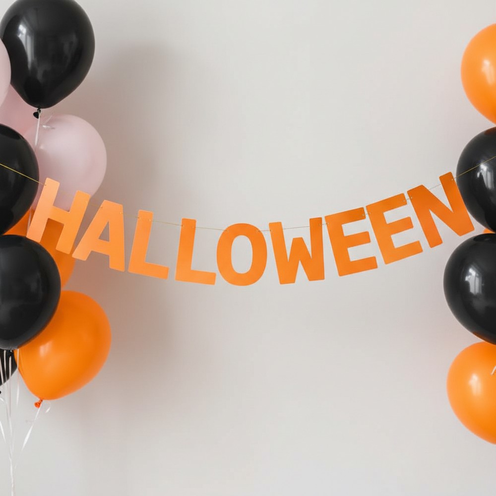 Halloween Bogstavsguirlande