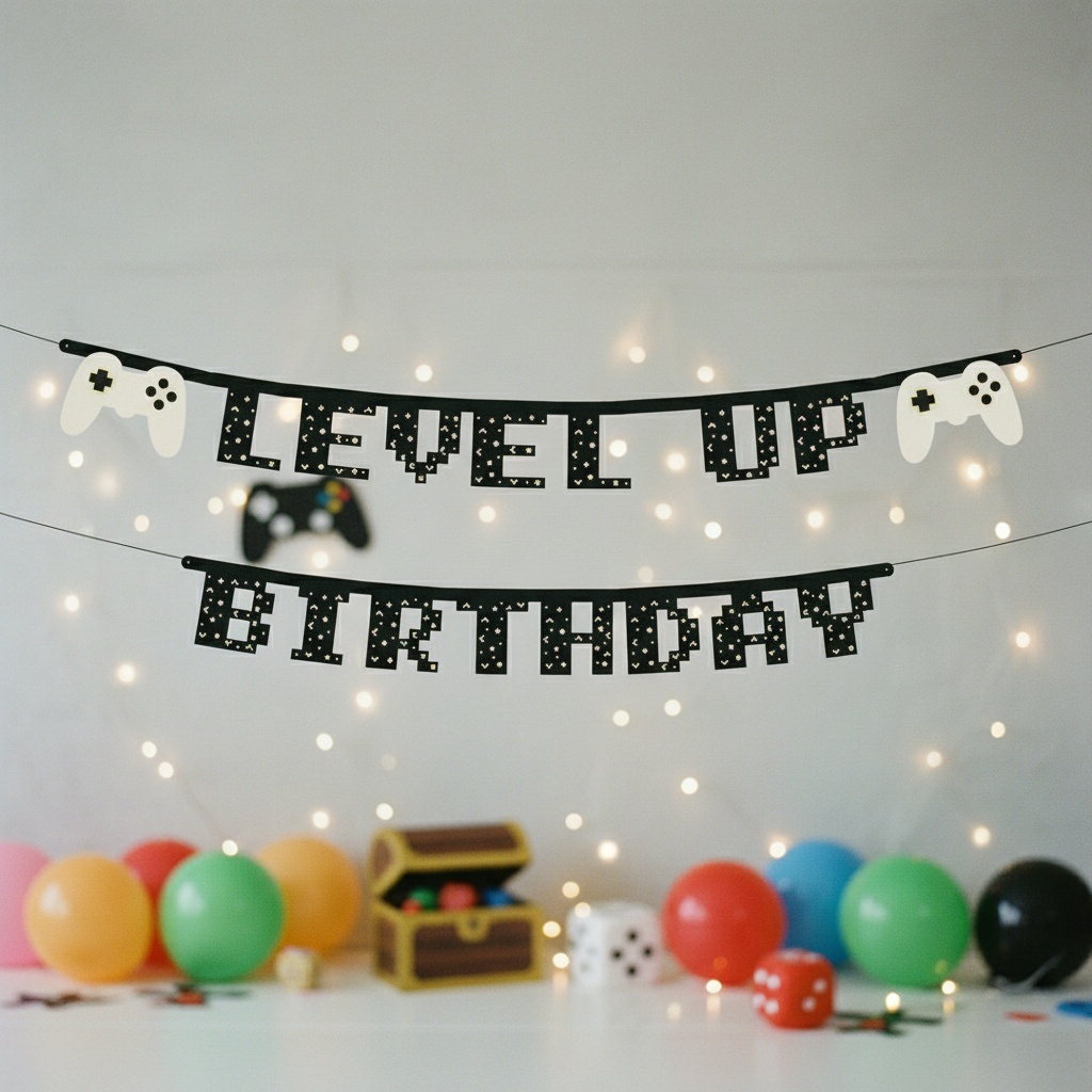 Level Up Birthday Guirlande
