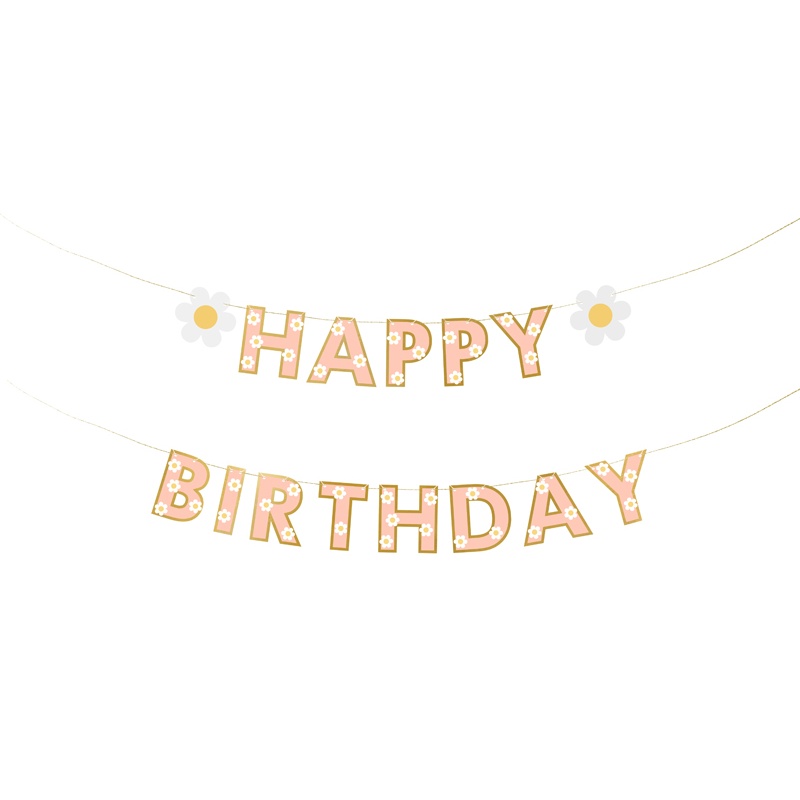 Happy Birthday Tusindfryd Guirlande
