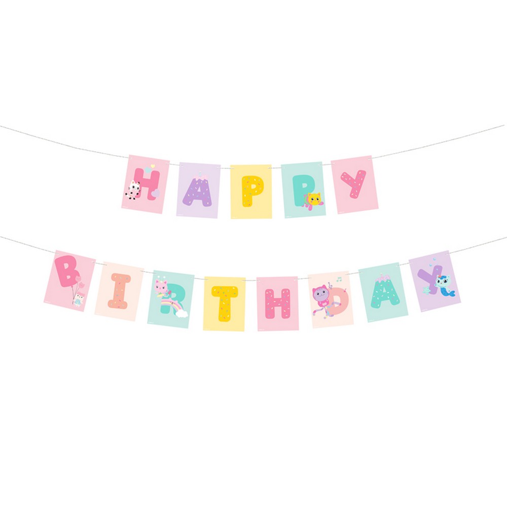 Gabbys Dukkehus® Happy Birthday Guirlande