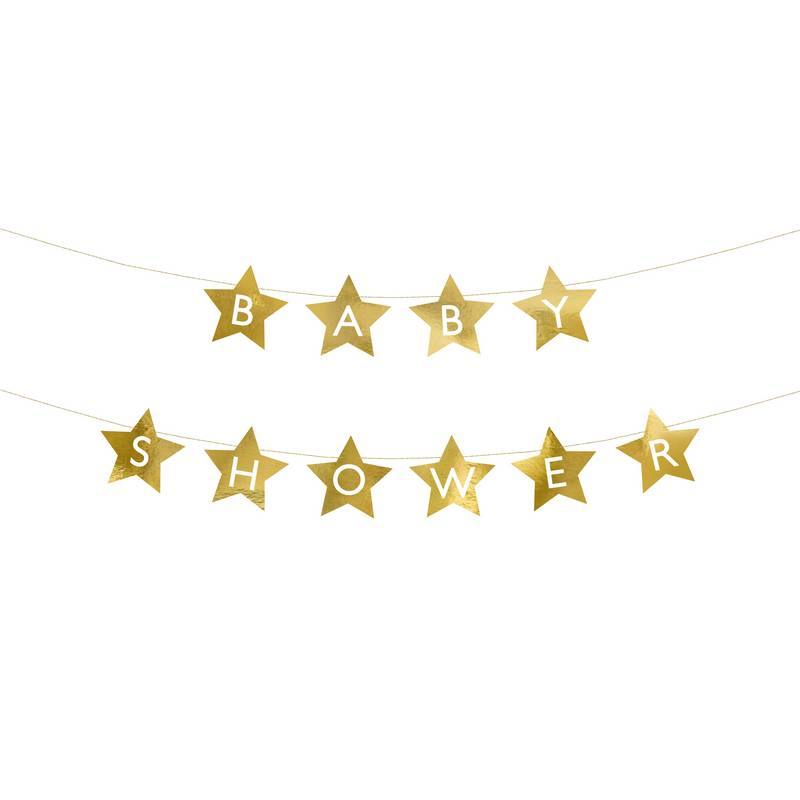 Babyshower Guirlande Guld