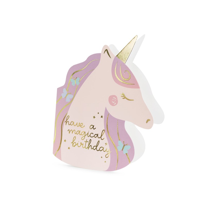 Enhjørning Fødselsdagskort